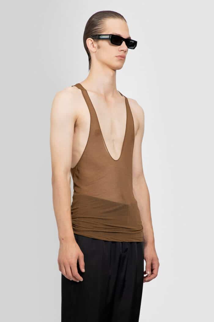 SAINT LAURENT Tank Top In Silk Muslin