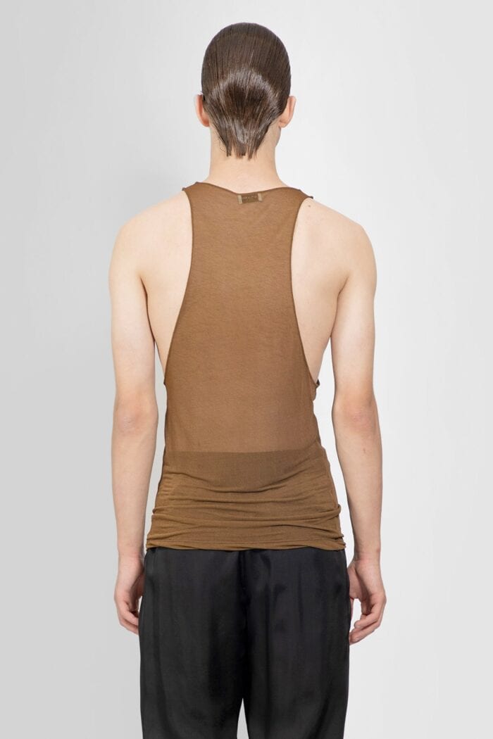 SAINT LAURENT Tank Top In Silk Muslin