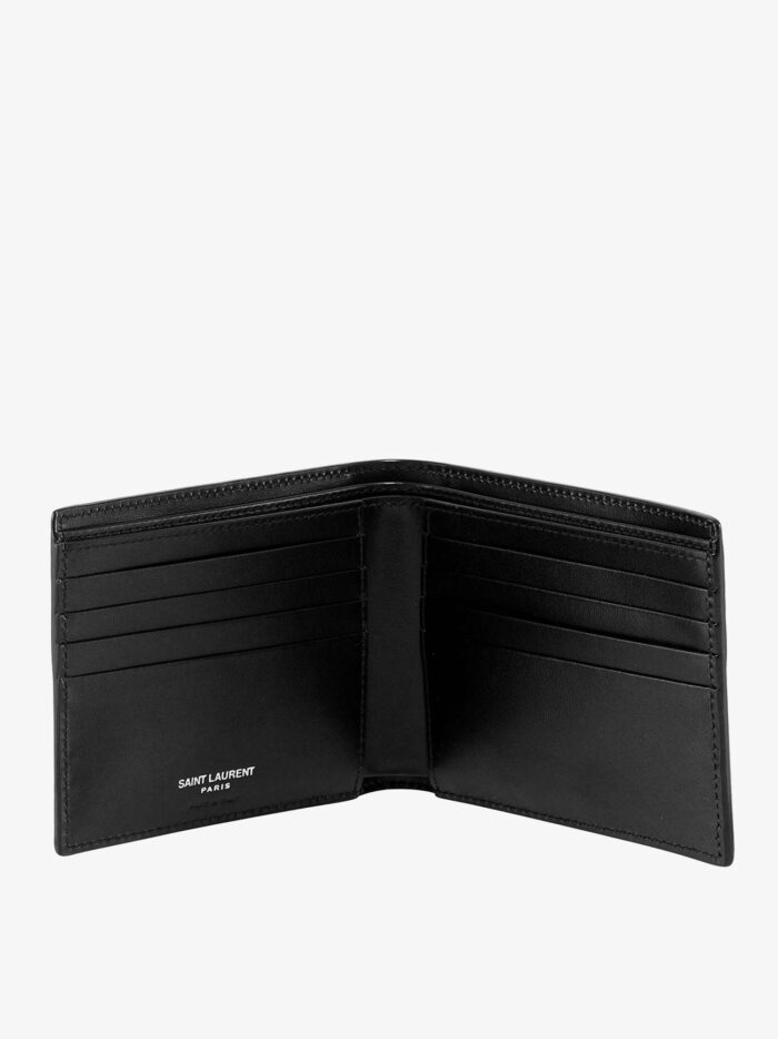 Saint Laurent Tiny Cassandre Leather Wallet