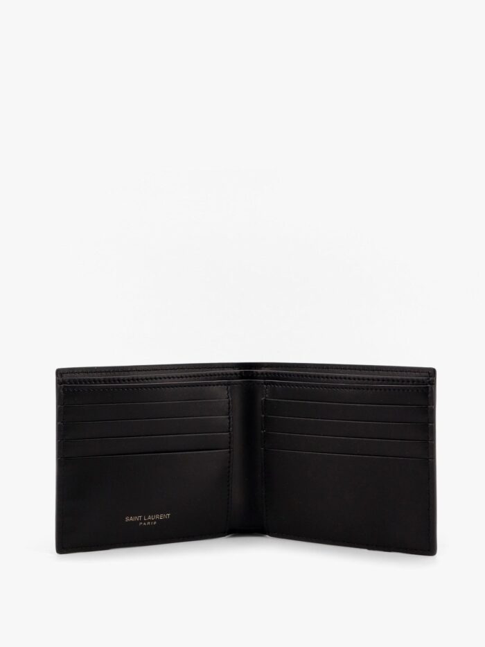 Saint Laurent Tiny Cassandre Leather Wallet