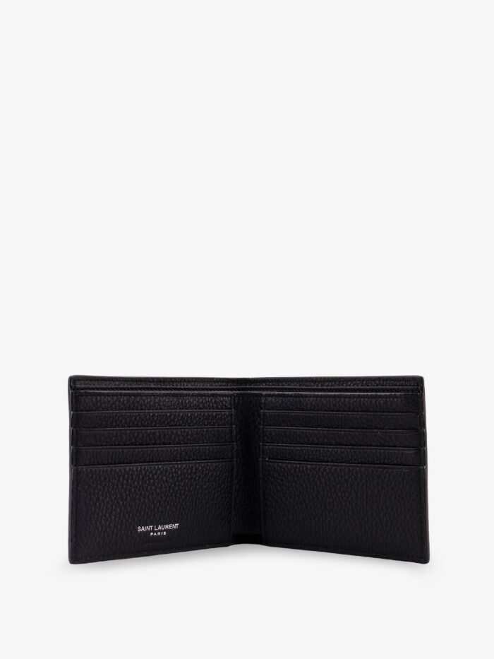 Saint Laurent Tiny Hammered Leather Wallet