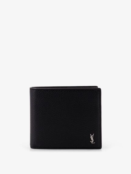 Saint Laurent Tiny Hammered Leather Wallet