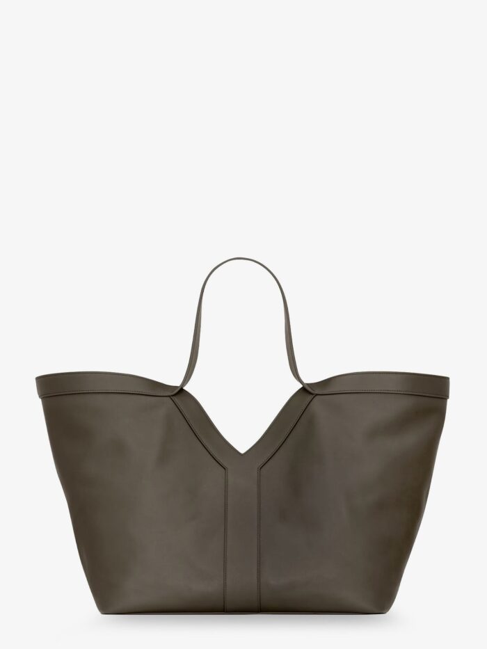 Saint Laurent Tote Y Hammered Leather Shoulder Bag