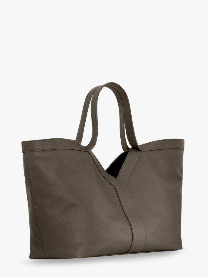 Saint Laurent Tote Y Hammered Leather Shoulder Bag