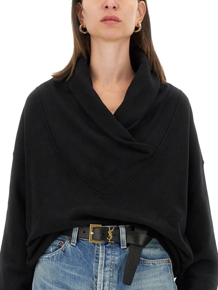 Saint Laurent V-NECK SWEATSHIRT