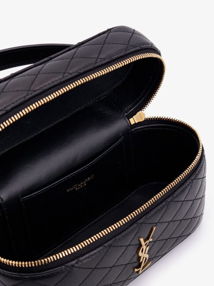 Saint Laurent Vanity Gaby Matelassé Leather Handbag