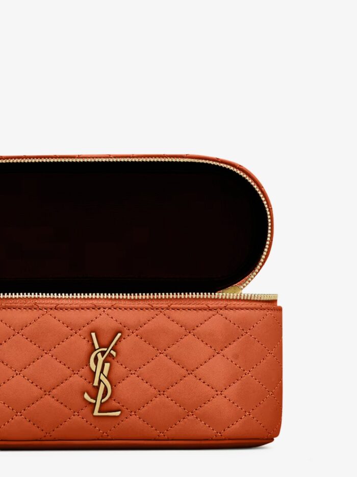 Saint Laurent Vanity Gaby Quilted Leather Handbag