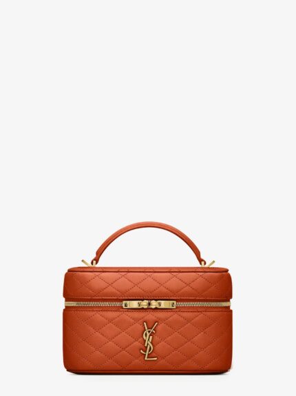 Saint Laurent Vanity Gaby Quilted Leather Handbag
