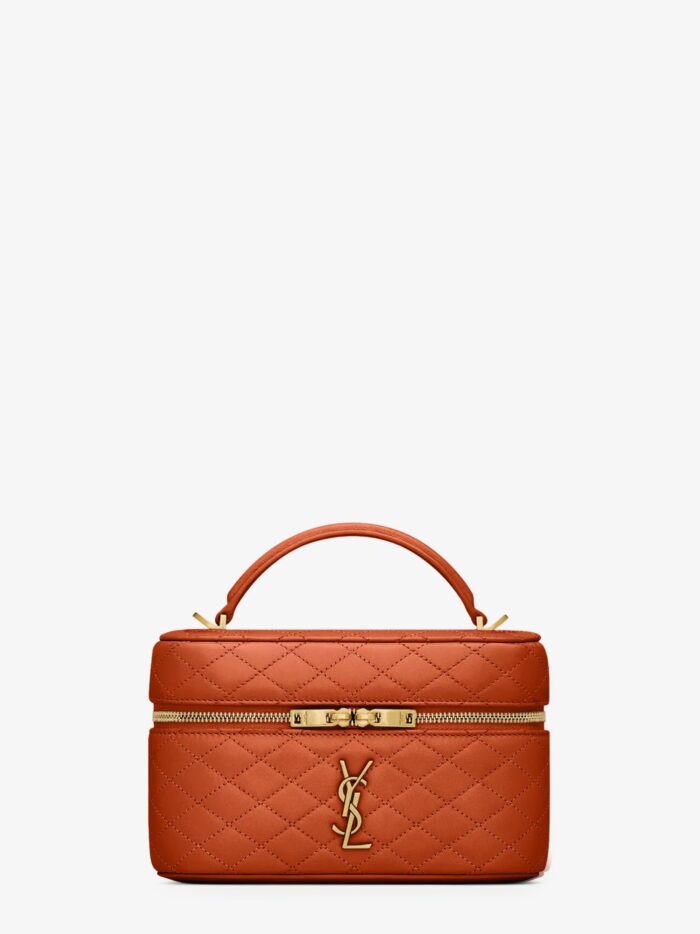 Saint Laurent Vanity Gaby Quilted Leather Handbag
