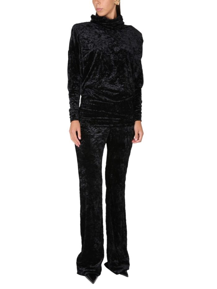 Saint Laurent VELVET TURTLENECK TOP