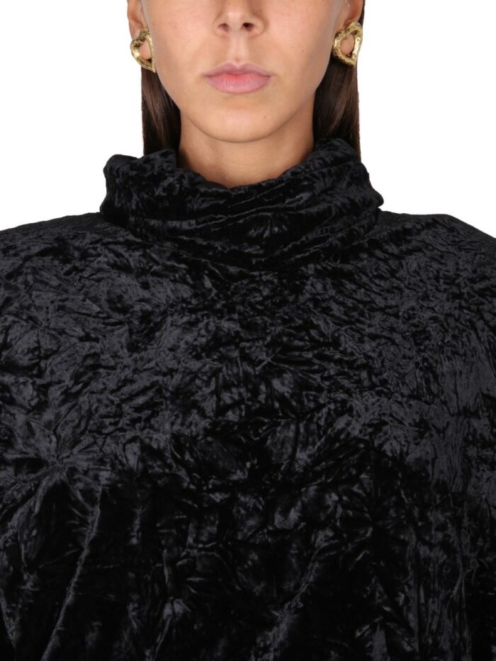 Saint Laurent VELVET TURTLENECK TOP