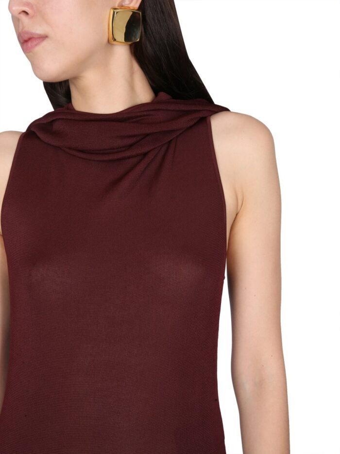 Saint Laurent VISCOSE HOODED DRESS