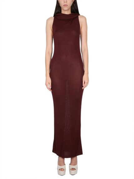 Saint Laurent VISCOSE HOODED DRESS