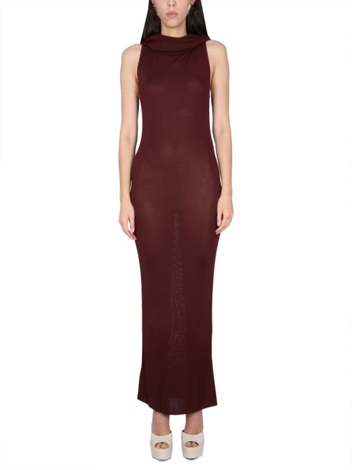 Saint Laurent VISCOSE HOODED DRESS