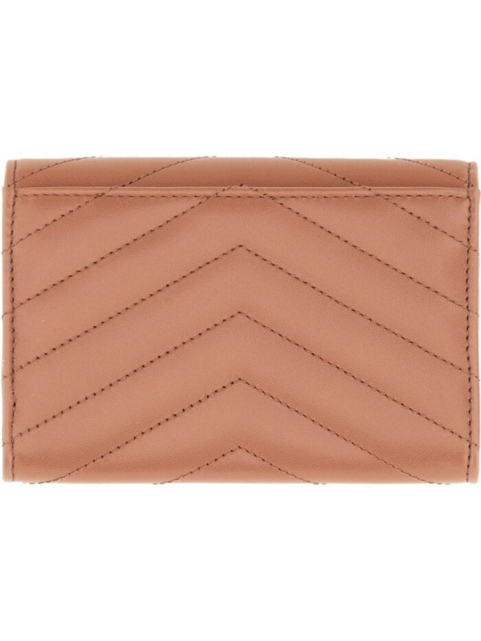 Saint Laurent WALLET "ENVELOPE MATELASSÉ SMALL CASSANDRE"