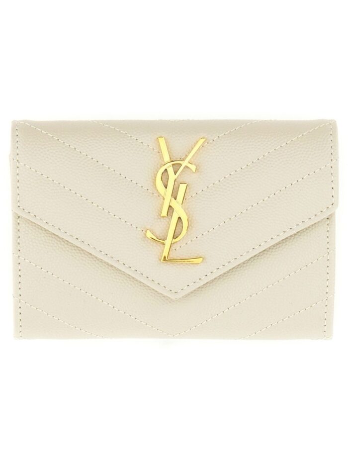 Saint Laurent WALLET "ENVELOPE MATELASSÉ SMALL CASSANDRE"