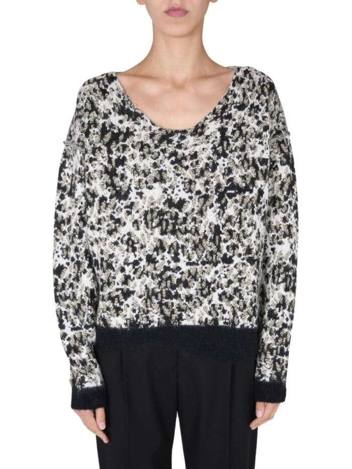 Saint Laurent WIDE NECK SWEATER