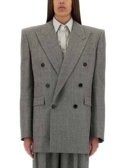 Saint Laurent WOOL CHINÉ JACKET