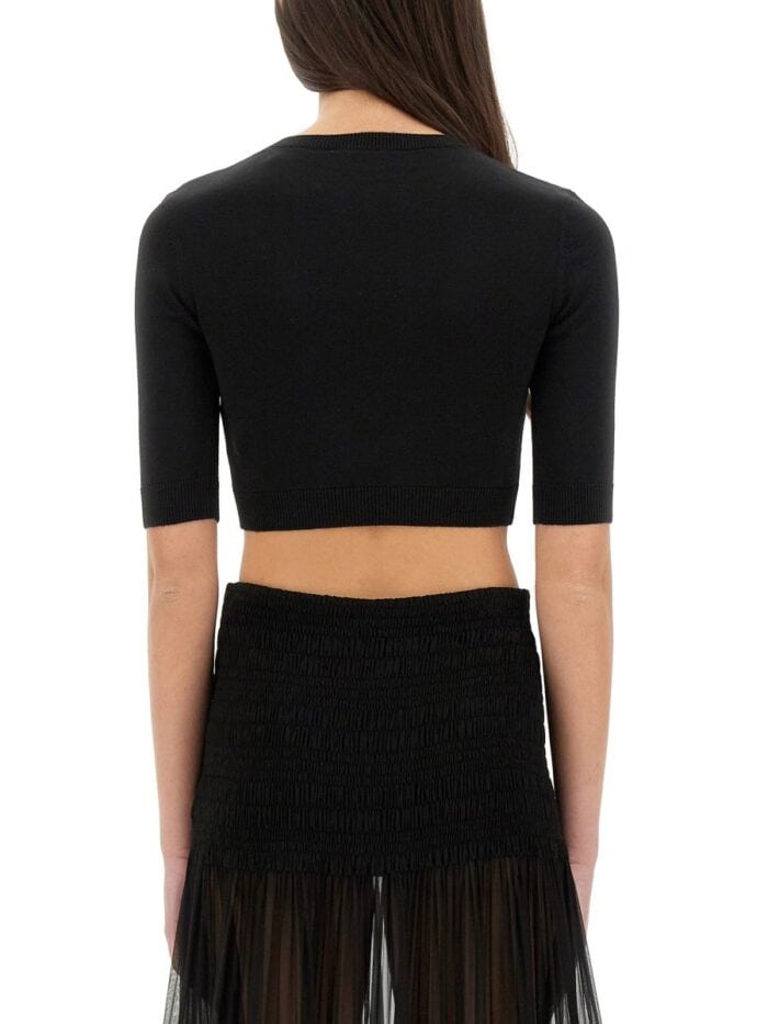 Saint Laurent WOOL CROP TOP