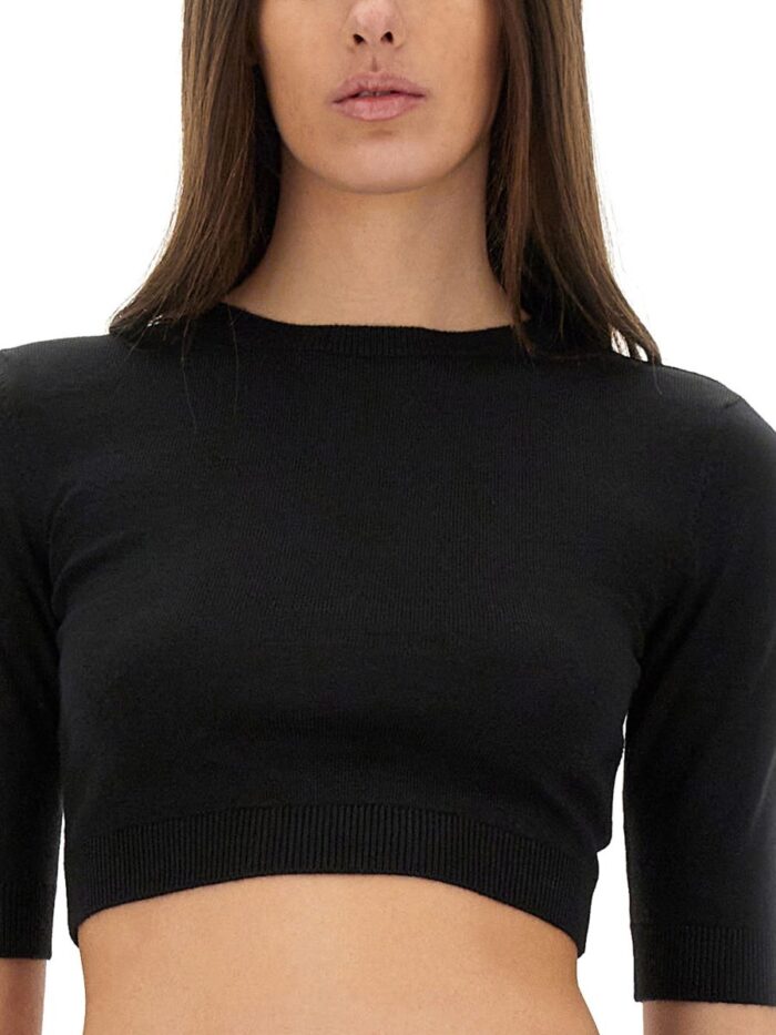 Saint Laurent WOOL CROP TOP