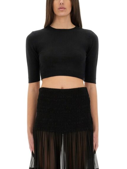Saint Laurent WOOL CROP TOP
