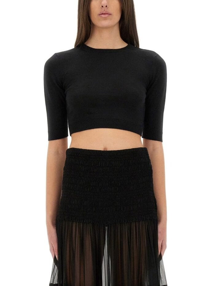 Saint Laurent WOOL CROP TOP