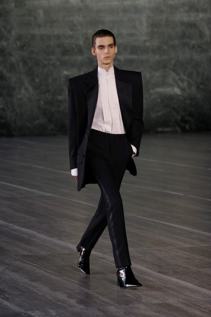 SAINT LAURENT Wool Tuxedo Blazer