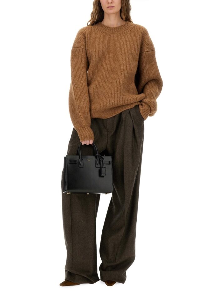Saint Laurent WOOL WIDE LEG PANTS