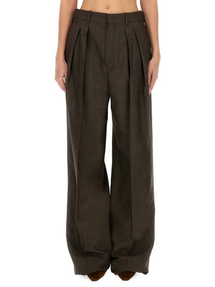 Saint Laurent WOOL WIDE LEG PANTS