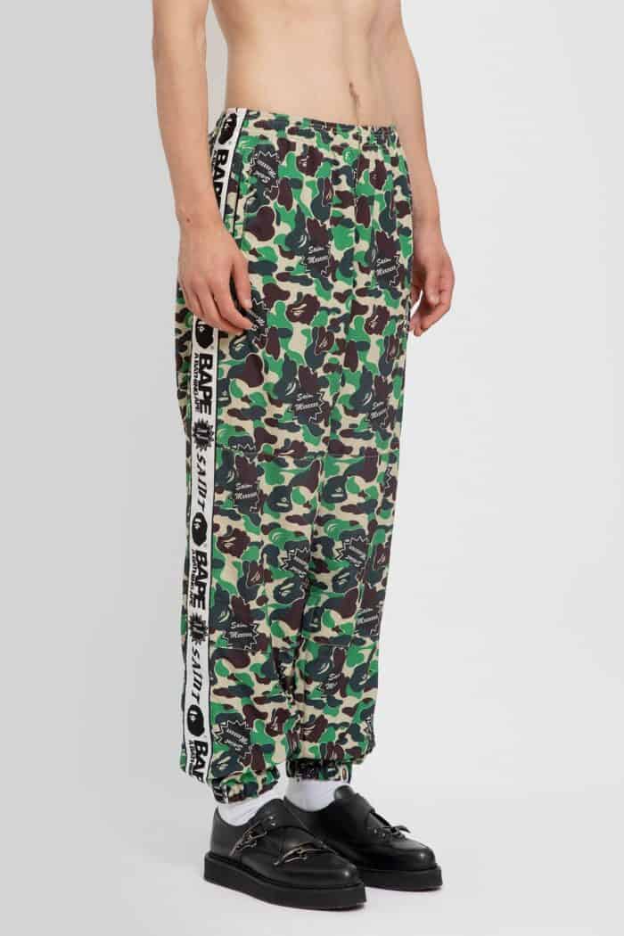 SAINT MICHAEL A Bathing Ape Collaboration Track Pants