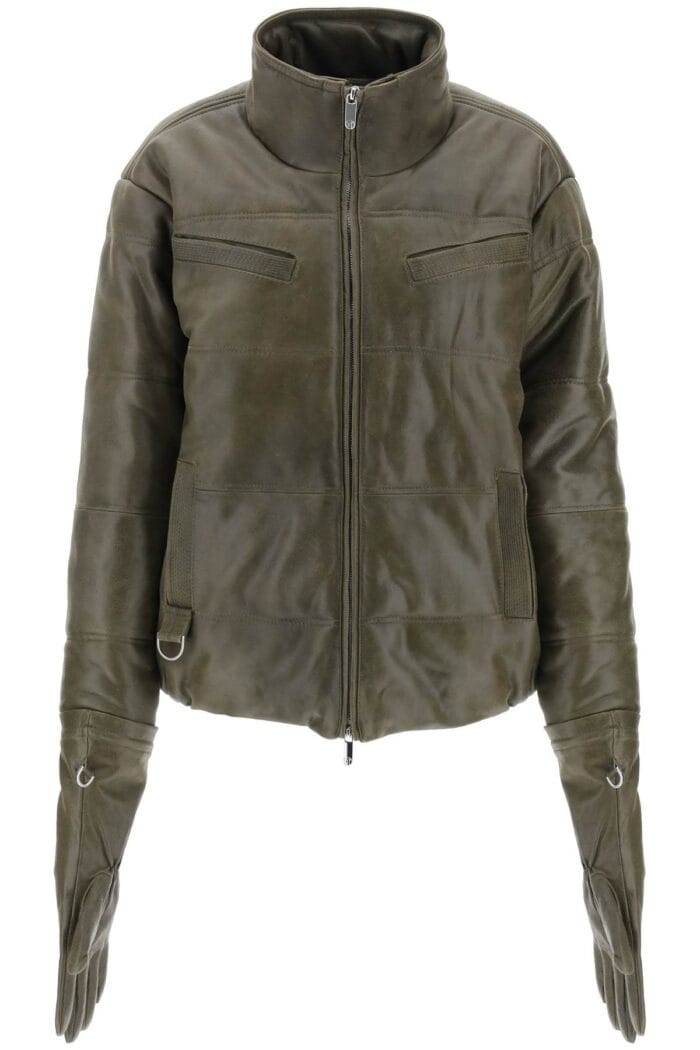 Saks Potts Bloom Padded Leather Jacket