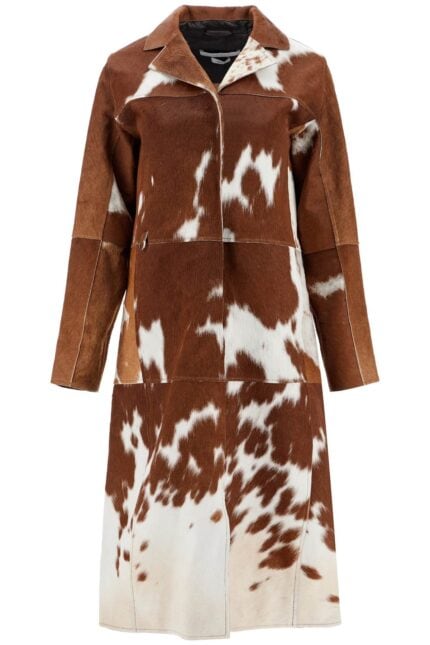 SAKS POTTS Long Gio Coat In Pony Hair