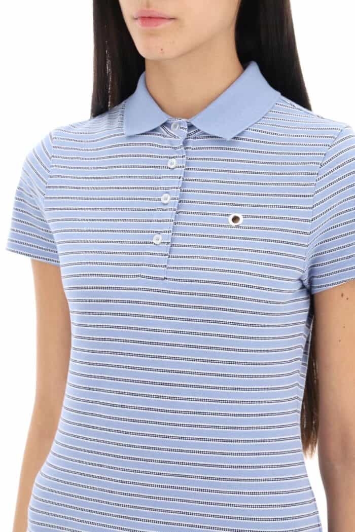 Saks Potts Venus Striped Polo Shirt