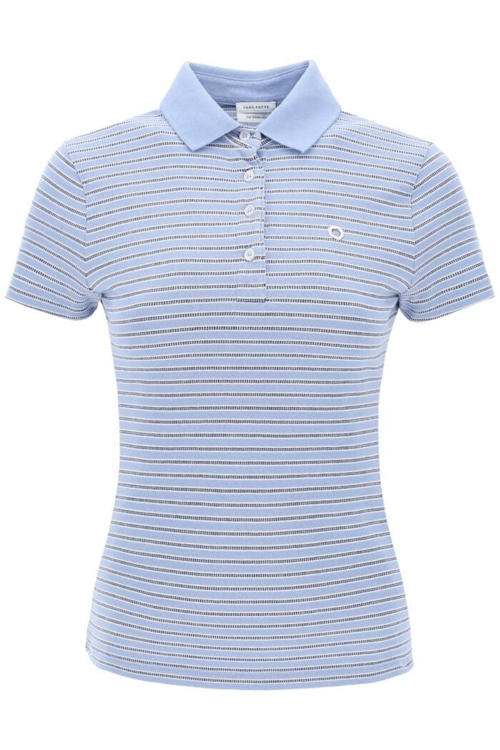 Saks Potts Venus Striped Polo Shirt