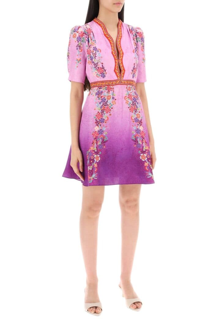 SALONI "silk Mini Dress Tabith