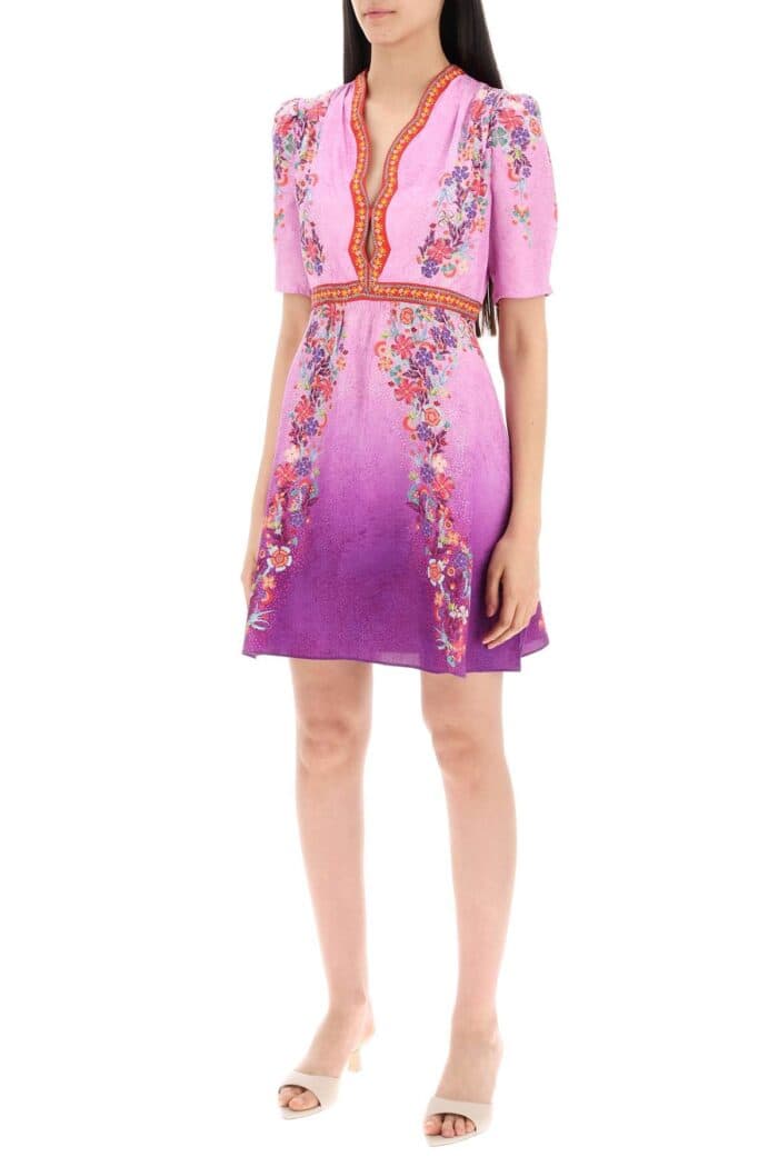 SALONI "silk Mini Dress Tabith