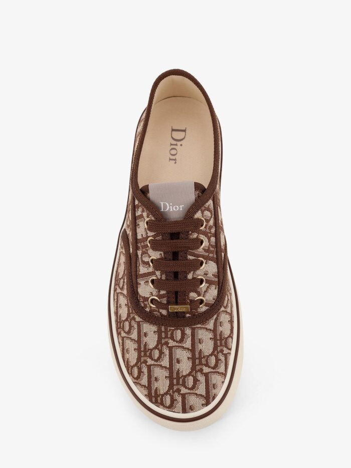 Saltwind Canvas Sneakers With Dior Oblique Embroidery