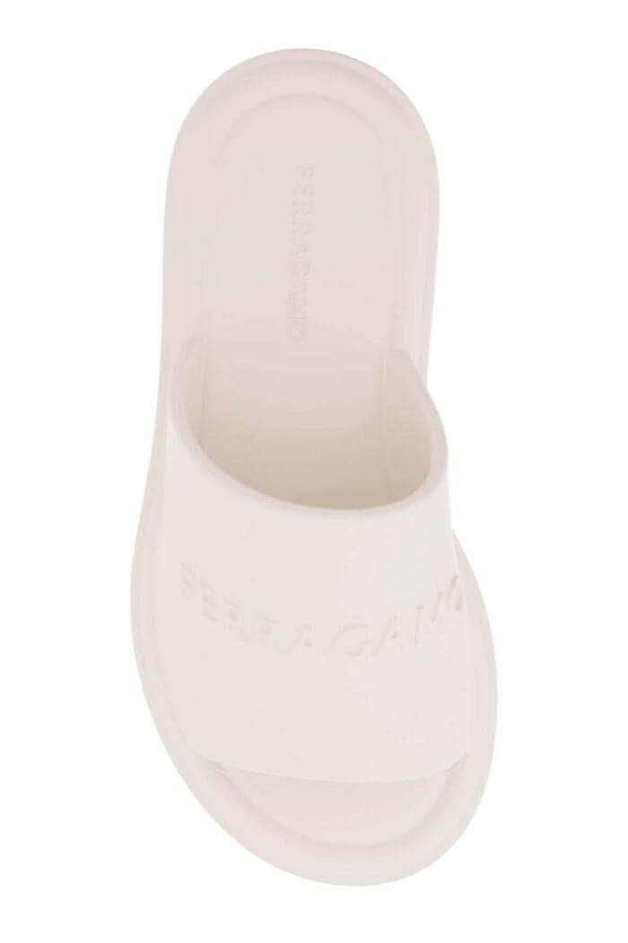 Salvatore Ferragamo Debossed Logo Rubber Mules