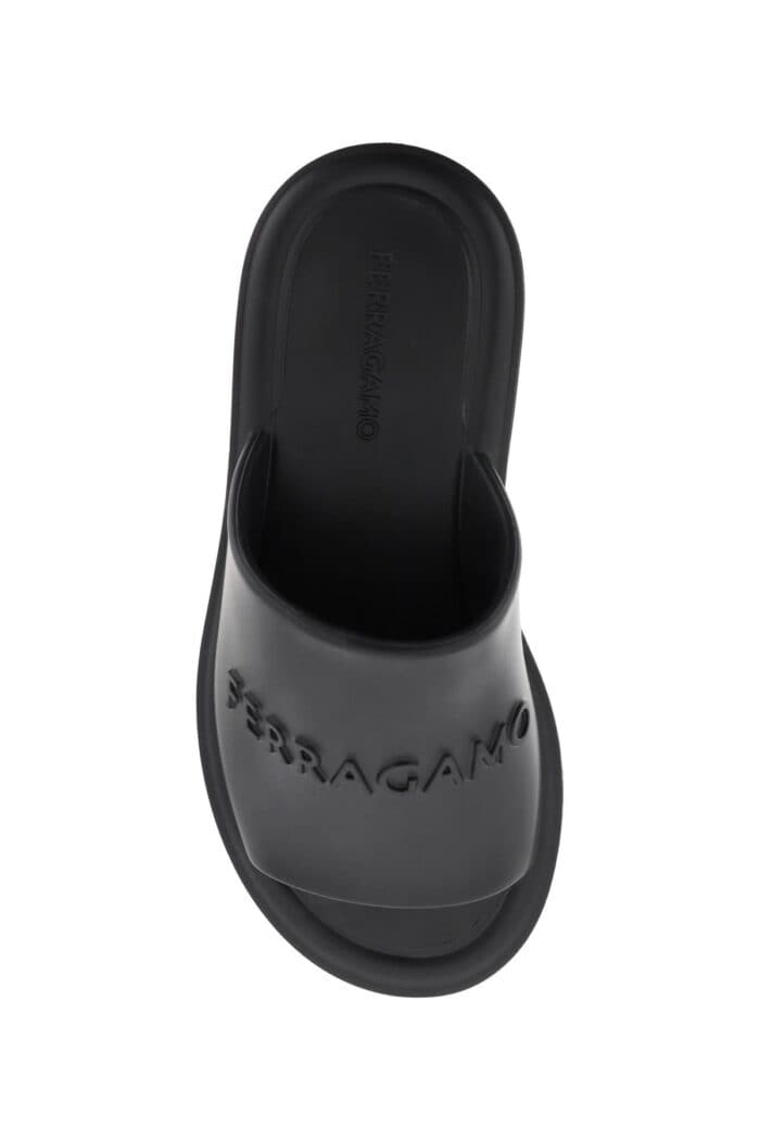 Salvatore Ferragamo Debossed Logo Rubber Mules