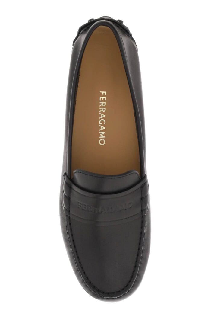 Salvatore Ferragamo Embossed Logo Loafers