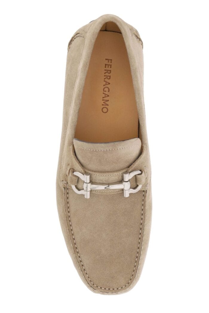 Salvatore Ferragamo Gancini Driver Loafers