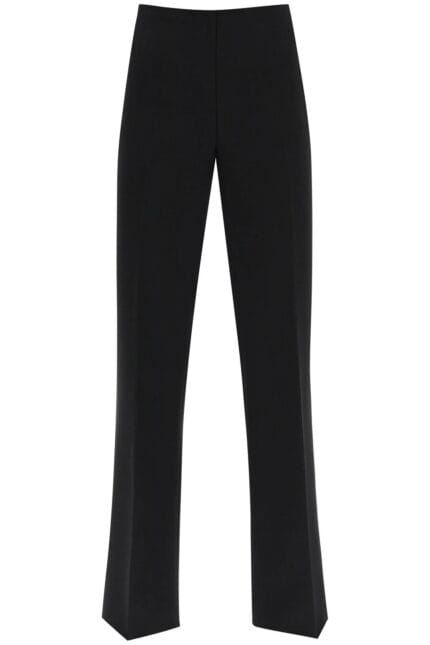 Salvatore Ferragamo High-waisted Straight Crepe Trousers