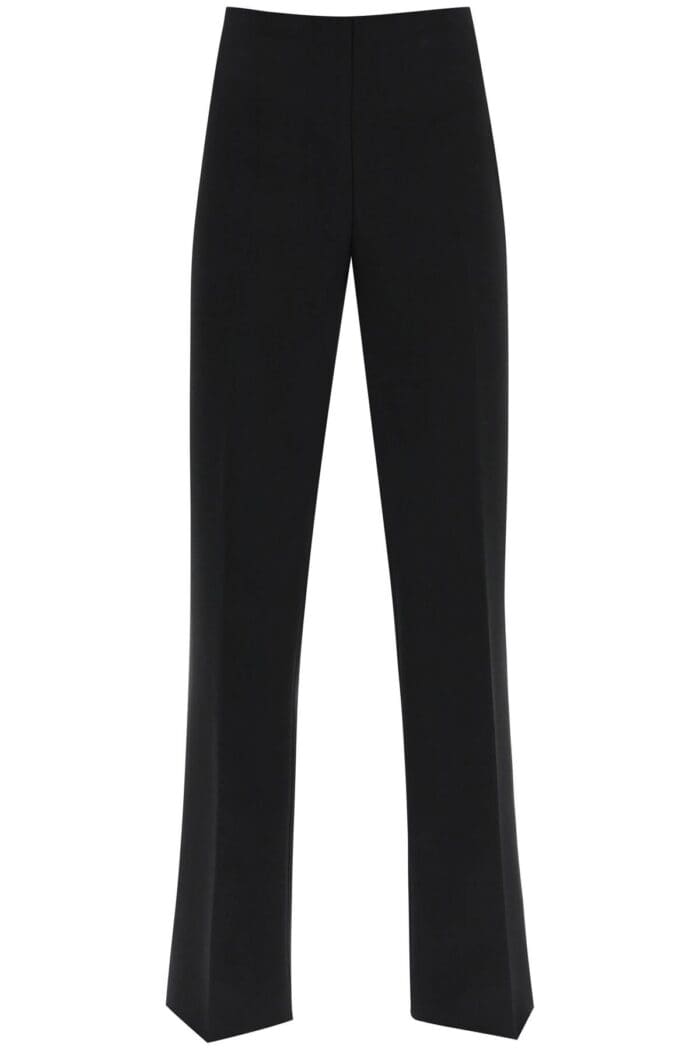 Salvatore Ferragamo High-waisted Straight Crepe Trousers