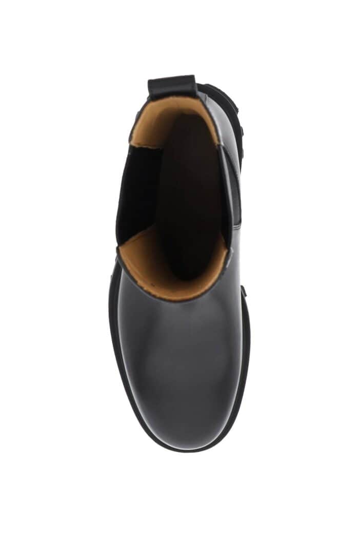 Salvatore Ferragamo Leather Chelsea Boots