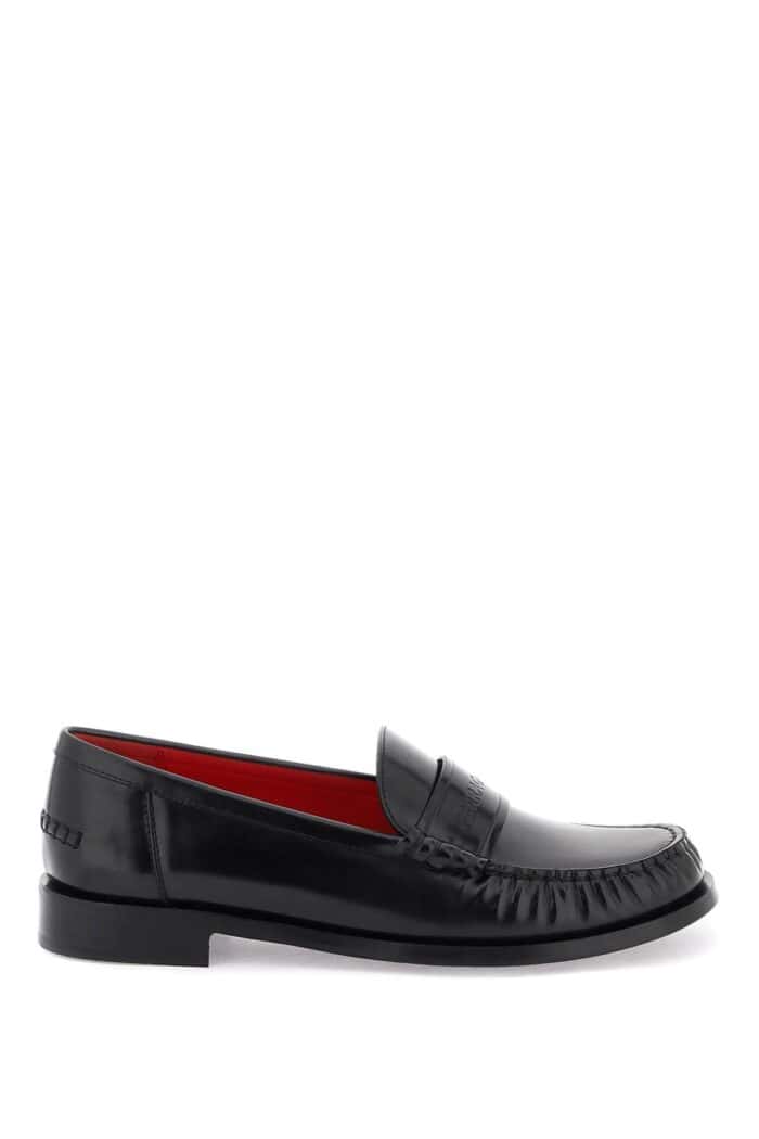 Salvatore Ferragamo Leather Loafers With Embossed Logo