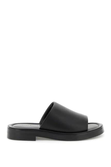 Salvatore Ferragamo Leather Slides