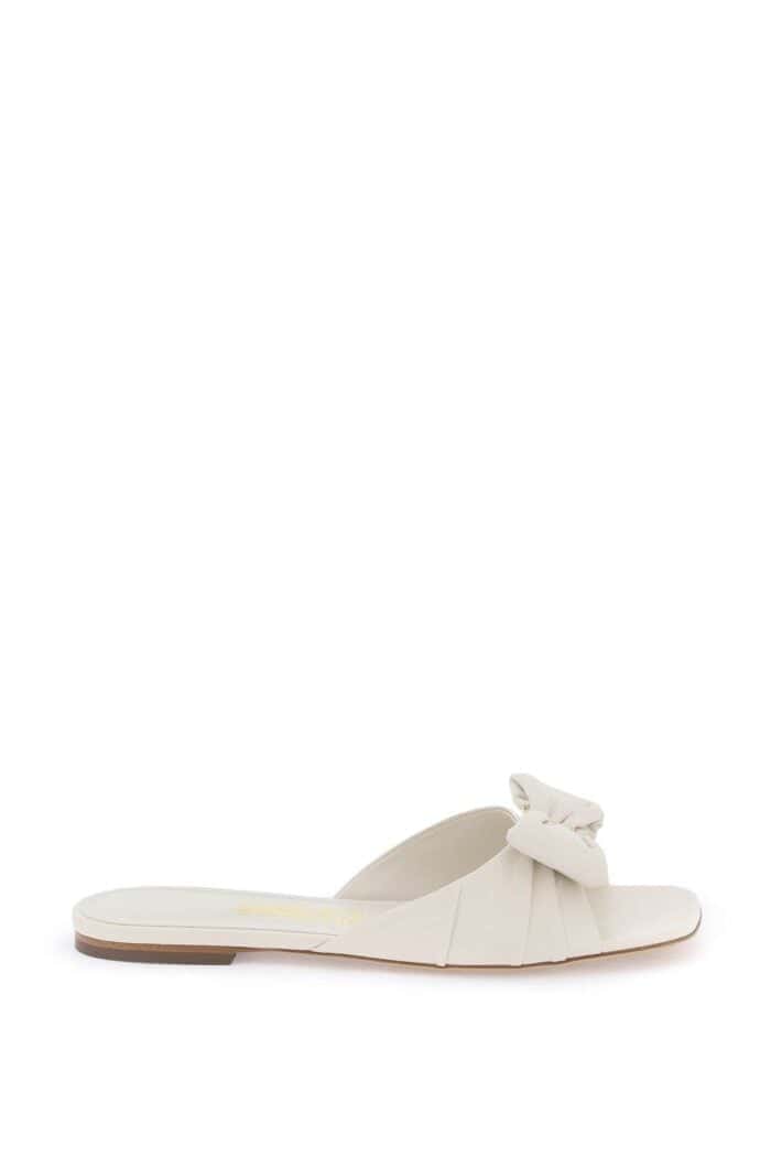 Salvatore Ferragamo "nappa Slides With Bow Detail"