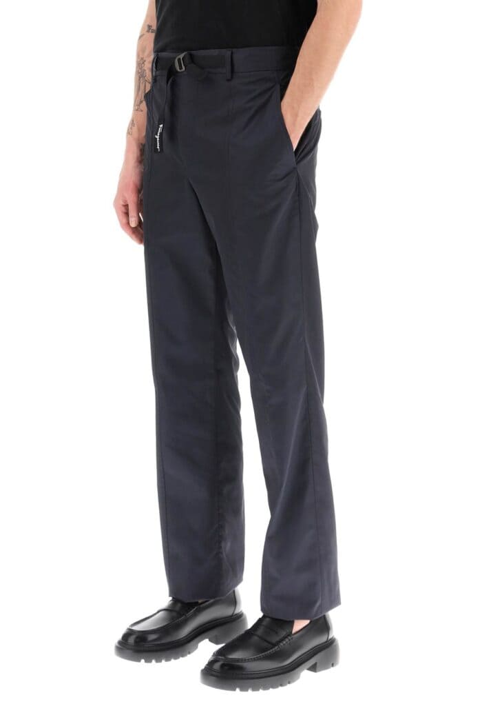 Salvatore Ferragamo Nylon Pants With Drawstring