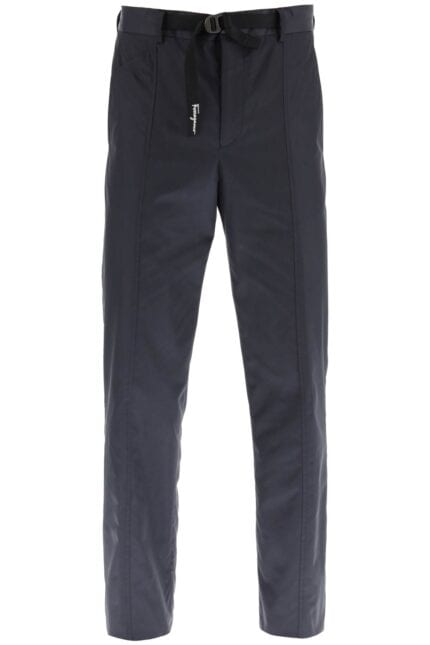 Salvatore Ferragamo Nylon Pants With Drawstring