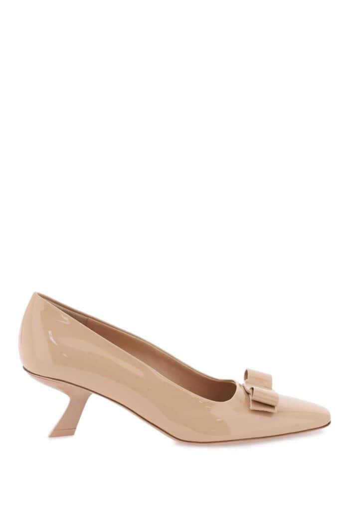 Salvatore Ferragamo Patent Vara Bow Pumps